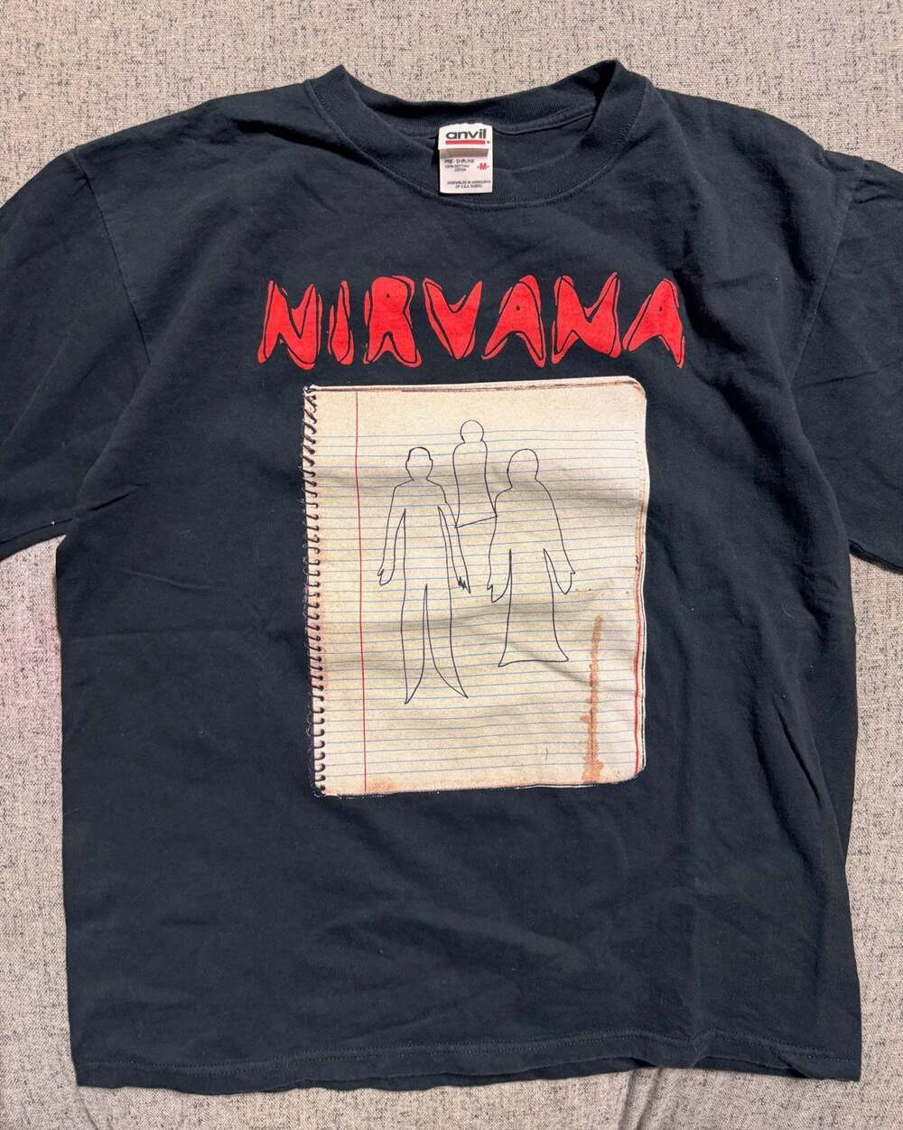 Vintage 2003 Nirvana Ghost Notebook Tour T-Shirt Double-Sided - Picture 2 of 8